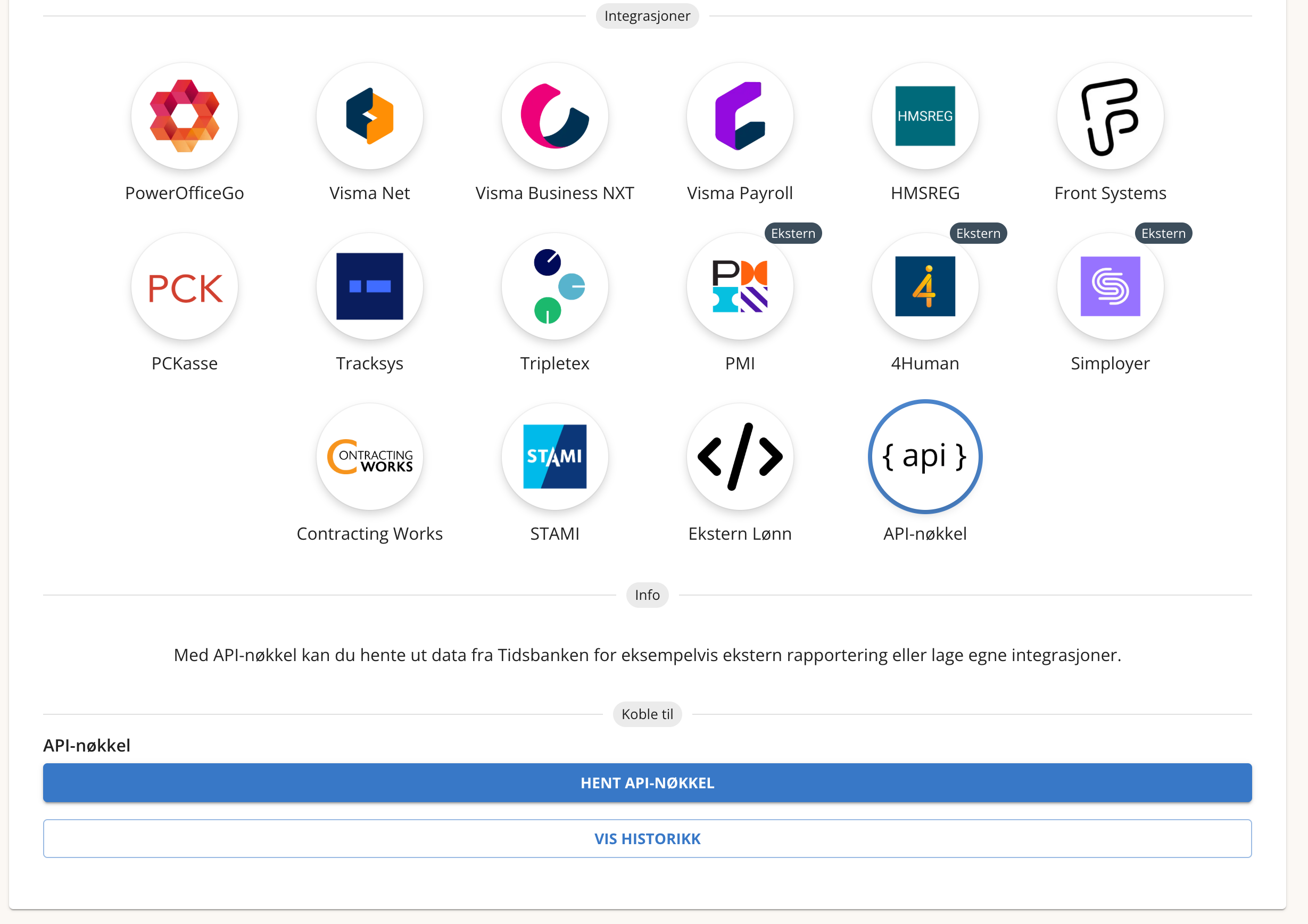 Find Your tb-key - Tidsbanken API